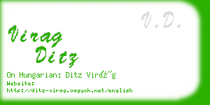 virag ditz business card